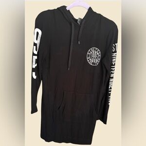 Forever 21 Black Hoodie with White Lettering